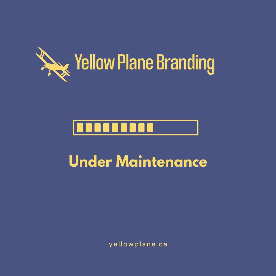 Yellow Plane Branding - Under Maintenance